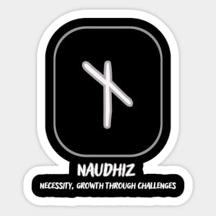 The Nordic rune Naudhiz Sticker